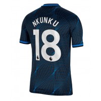 Camisa de time de futebol Chelsea Christopher Nkunku #18 Replicas 2º Equipamento 2023-24 Manga Curta